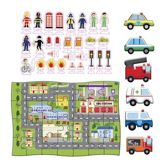 Pull-Back and Go Emergency Vehicles Activity Set