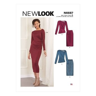 New Look Top and Skirt Sewing Pattern N6687 (6-18)