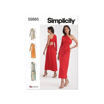 Simplicity Women's Dresses Sewing Pattern S9885 (Y5 18-26)