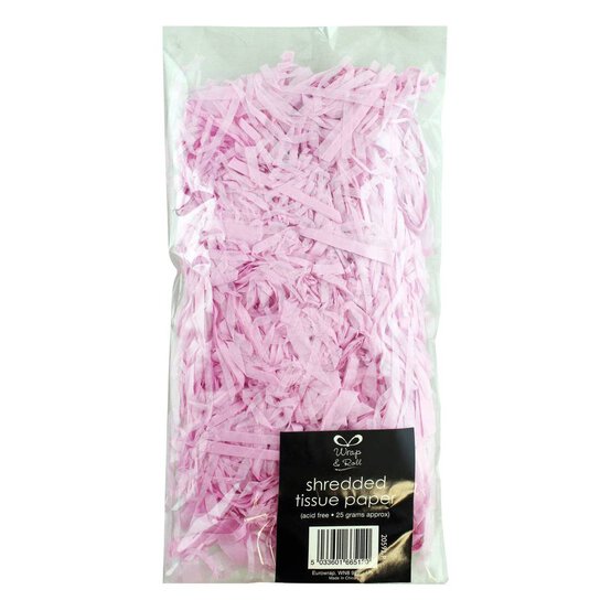 Pink Shredded Tissue Paper 25g image number 2