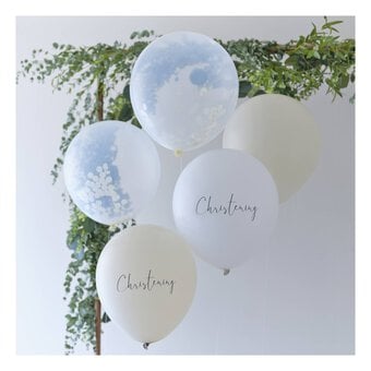 Ginger Ray Christening Balloons 5 Pack