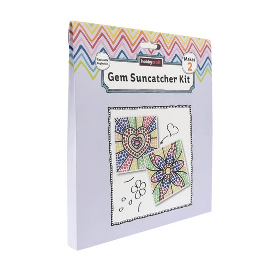 Floral Love Gem Suncatcher Kit 2 Pack image number 1
