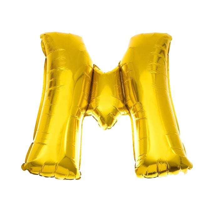 Extra Large Gold Foil Letter M Balloon image number 1