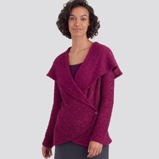 Simplicity Knit Wrap Jacket Sewing Pattern S9189 (XS-XXL) image number 3