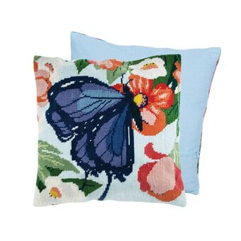 Trimits Butterfly Half Stitch Cushion Kit 40cm x 40cm image number 2