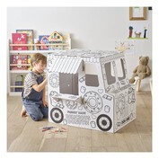 Colour-In Cardboard Donut Van