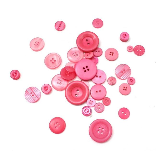 Pink Buttons 50g