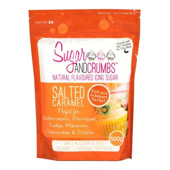Sugar and Crumbs Salted Caramel Natural Flavoured Icing Sugar 500g