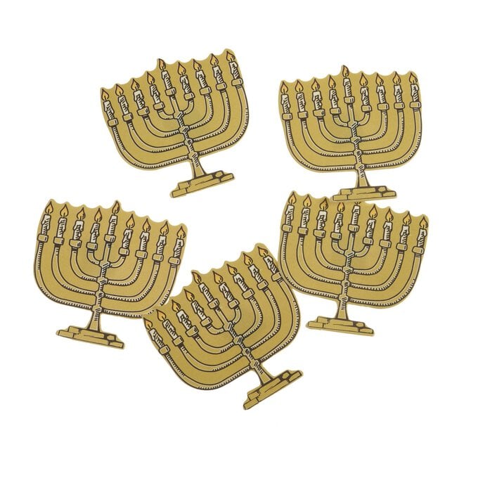 Hanukkah Candle Card Toppers 4 Pack image number 1