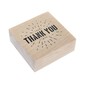 Thank You Wooden Stamp 5cm x 5cm image number 1