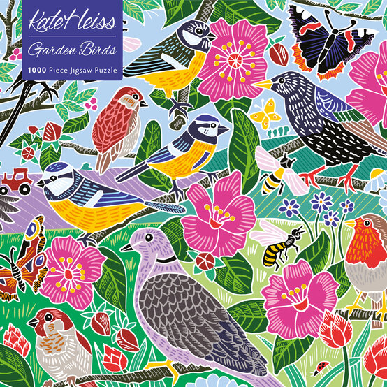Kate Heiss Garden Birds Jigsaw Puzzle 1000 Pieces image number 1