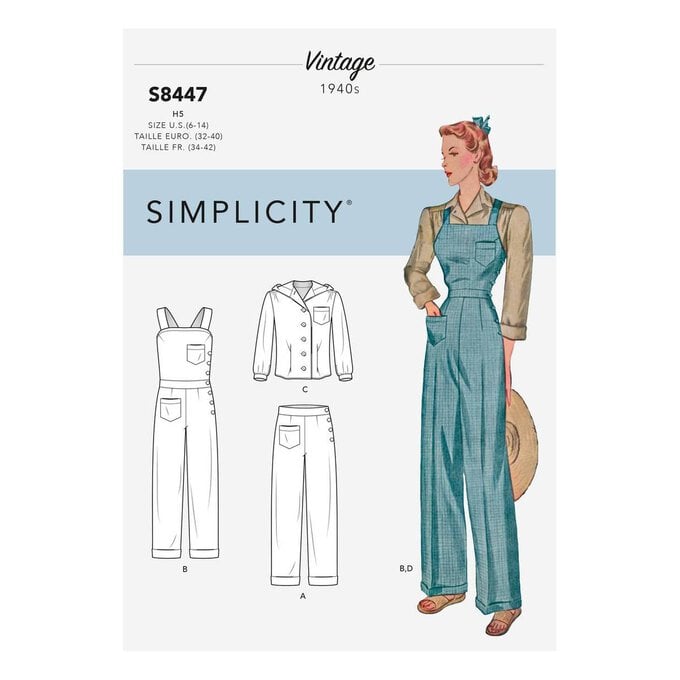 Simplicity Vintage Separates Sewing Pattern S8447 (6-14) image number 1