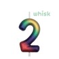 Whisk Metallic Rainbow Number 2 Candle image number 1