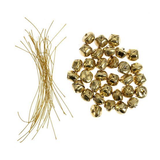 Hanging Gold Bells 32 Pack image number 3