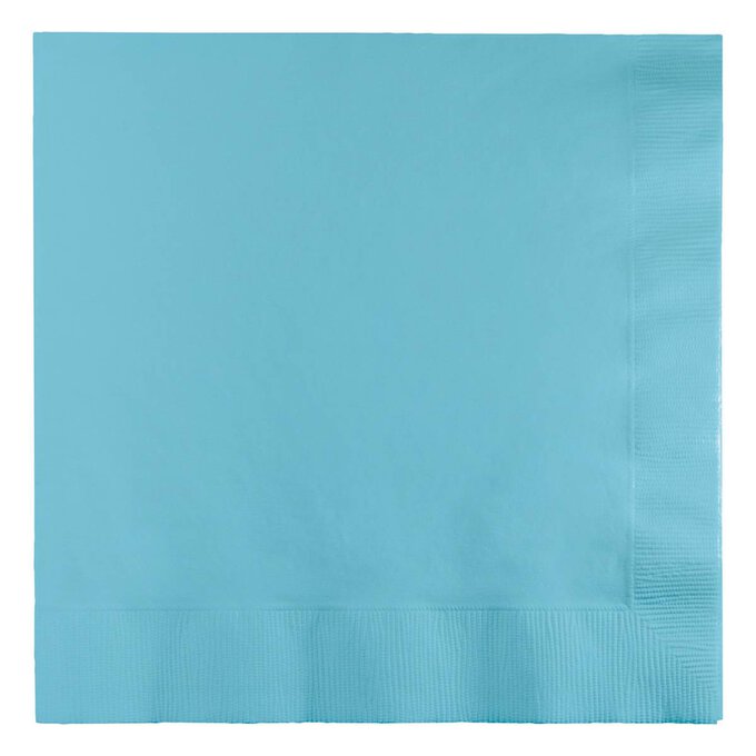 Pastel Blue Lunch Napkins 20 Pack Hobbycraft