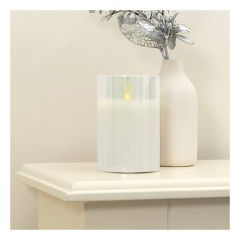 Cream LED Candle 12cm