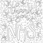 Thank You NHS FREE Colouring In Download image number 1