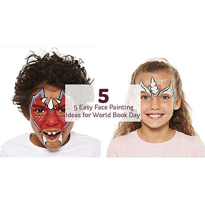 5 Easy Face Painting Ideas for World Book Day Hobbycraft