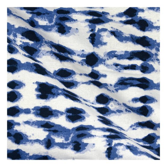 Navy White Tie-Dye Cotton Fat Quarters 5 Pack image number 2
