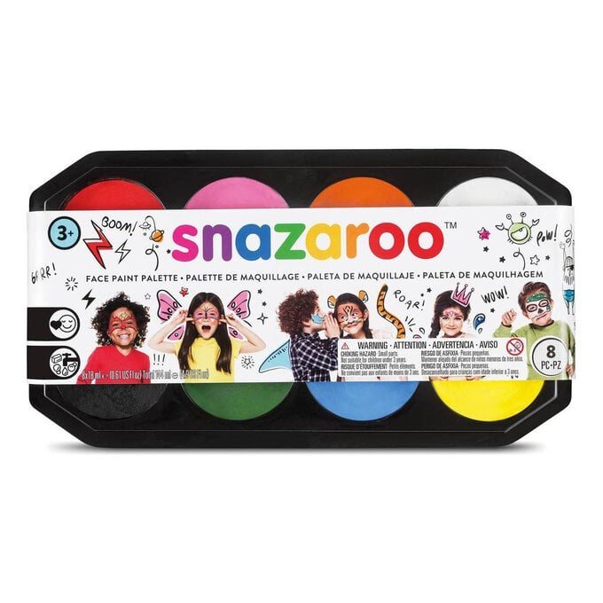 Snazaroo Face Paint Palette 8 Pack image number 1