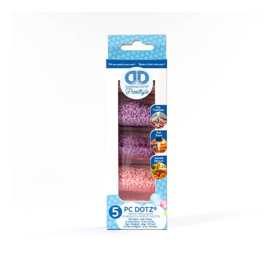 Diamond Dotz Purple and Pink Freestyle Dotz 5 Pack image number 1