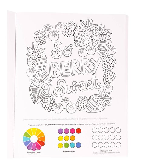 Notebook Doodles Sweets and Treats Colouring and Activity Book image number 5