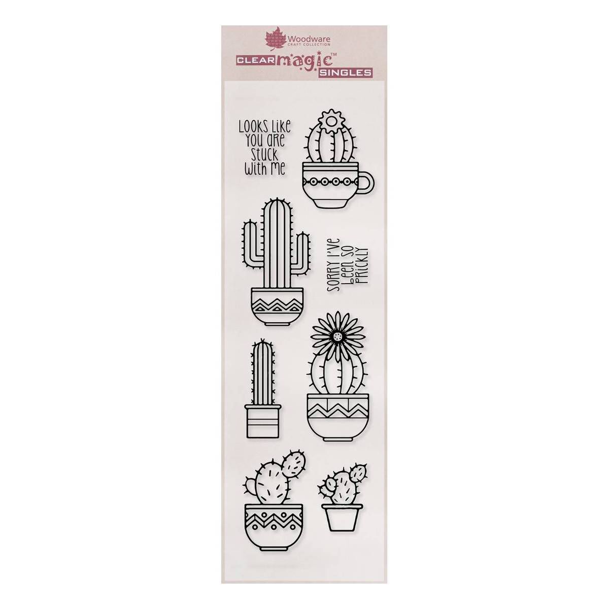 Succulents Clear Stamp Set 8 Pack Hobbycraft