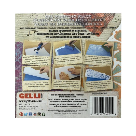 Gelli Arts Gel Printing Plate 6 x 6 Inches image number 6