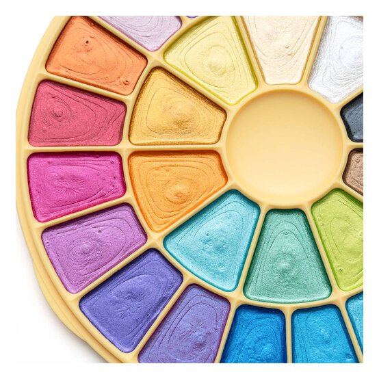 HIMI Metallic Semi-Moist Watercolour Set 24 Pack  image number 3