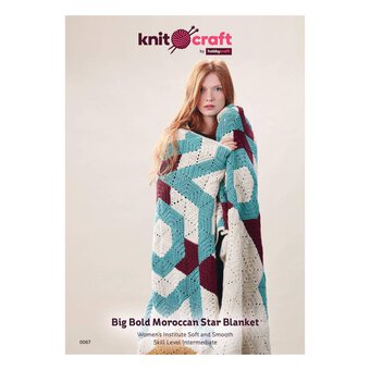 Knitcraft Big Bold Moroccan Star Blanket Digital Pattern 0067