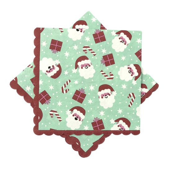 Santa Napkins 20 Pack image number 1