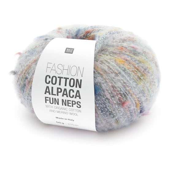 Rico Fashion Ecru Cotton Alpaca Fun Neps 50g image number 1