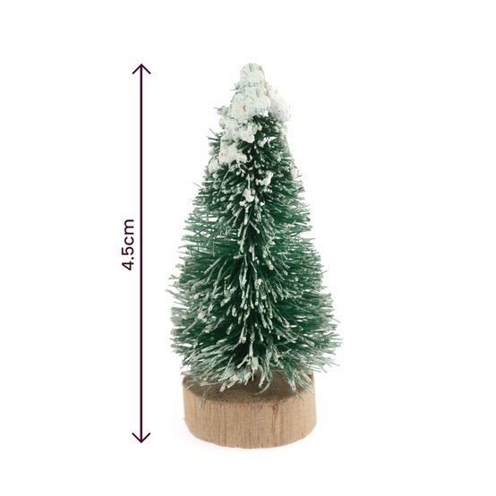 Mini Green Bottle Brush Trees 5cm 6 Pack image number 3