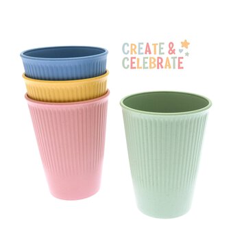 Create & Celebrate Reusable Cups 4 Pack 