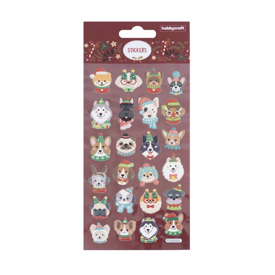 Christmas Dog Puffy Stickers image number 4