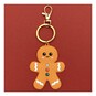 Christmas Gingerbread Soft Rubber Keyring image number 1