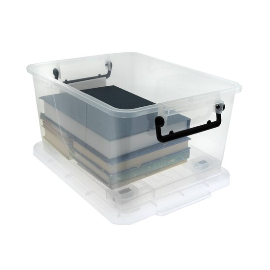 Clear Rolling Storage Box 15 Litres image number 2
