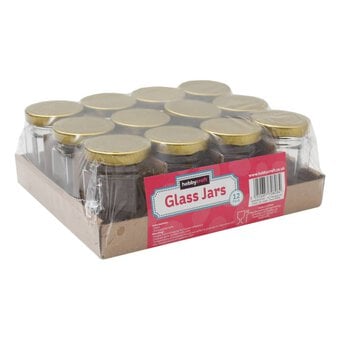 Clear Hexagonal Glass Jars 55ml 12 Pack image number 3