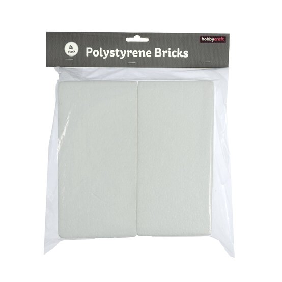 Polystyrene Bricks 20cm x 10cm x 5cm 4 Pack image number 4