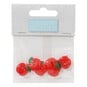 Trimits Red Apple Craft Buttons 6 Pieces image number 2