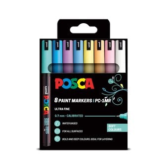 Uni-ball Posca Soft PC-1MR Marker Pens 8 Pack
