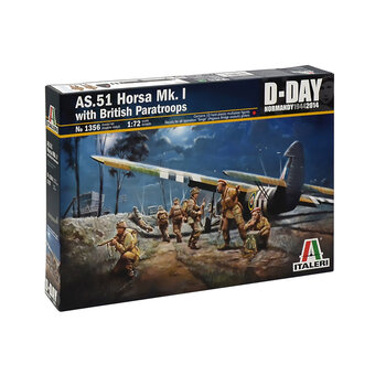 Italeri AS.51 Horsa Mk.1 with British Paratroops Model Kit 1:72