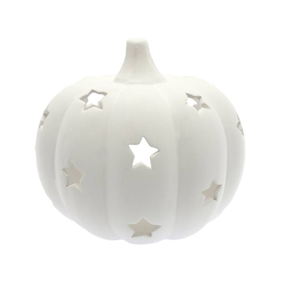 Ceramic Star Pumpkin Tealight Holder 15cm image number 2