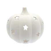Ceramic Star Pumpkin Tealight Holder 15cm