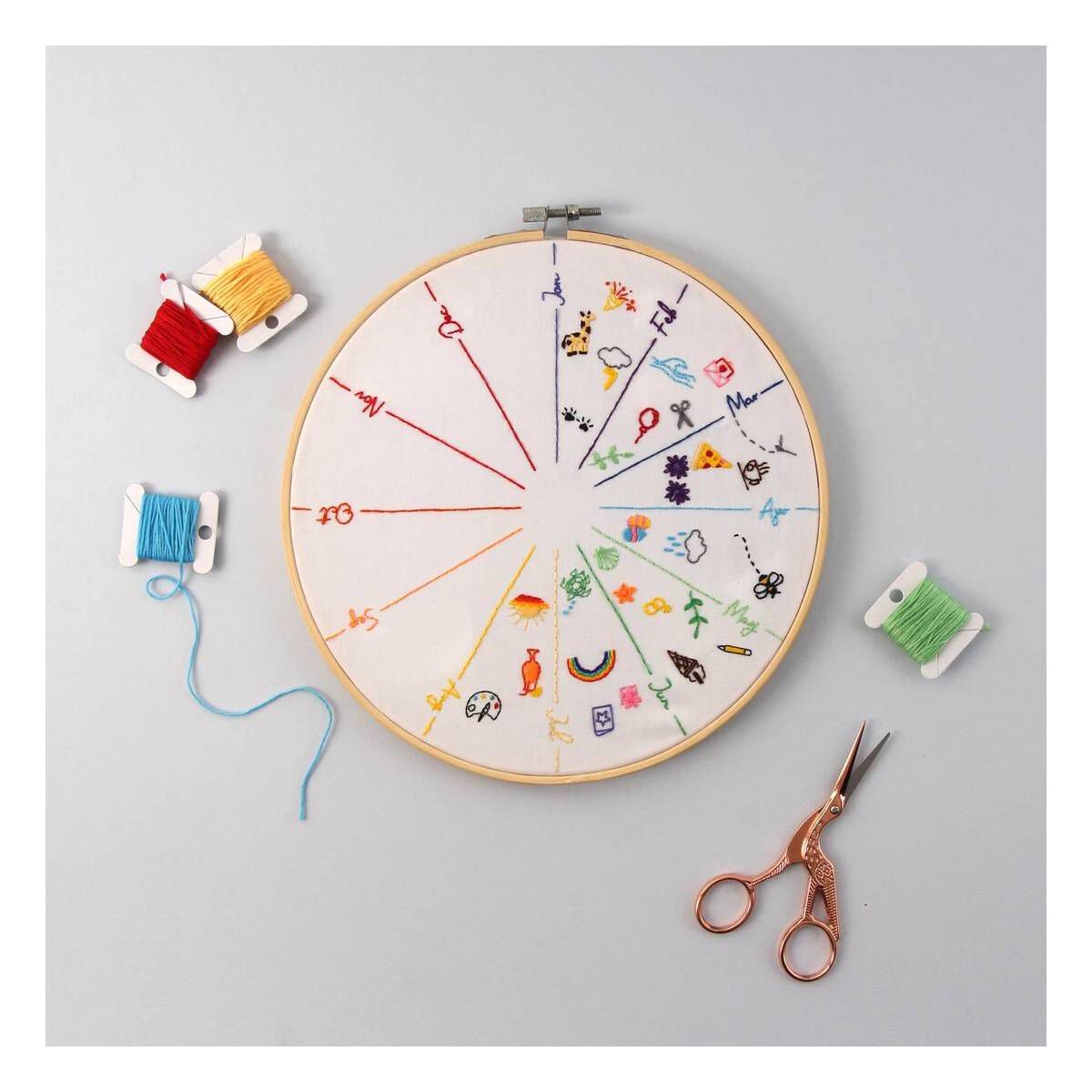 Artisan Year of Stitches Embroidery Kit Hobbycraft