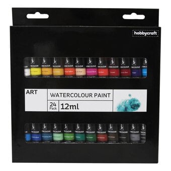 Watercolour Paints 12ml 24 Pack
