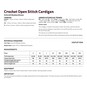 Knitcraft Crochet Open Stitch Cardigan Digital Pattern 0334 image number 2