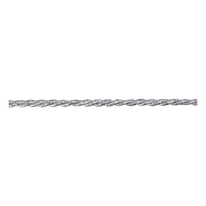 Silver 3mm Cord Trim by the Metre image number 1