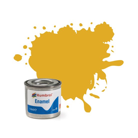 Humbrol Gold Enamel Metallic Paint (16) Perfect For Modellers : 14Ml