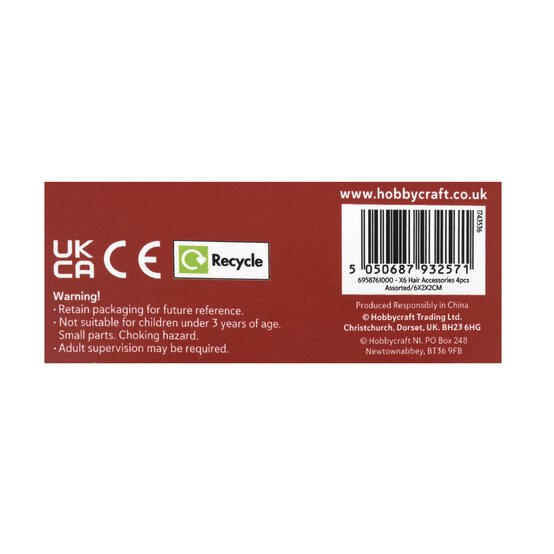 Christmas Hair Grips 4 Pack image number 4